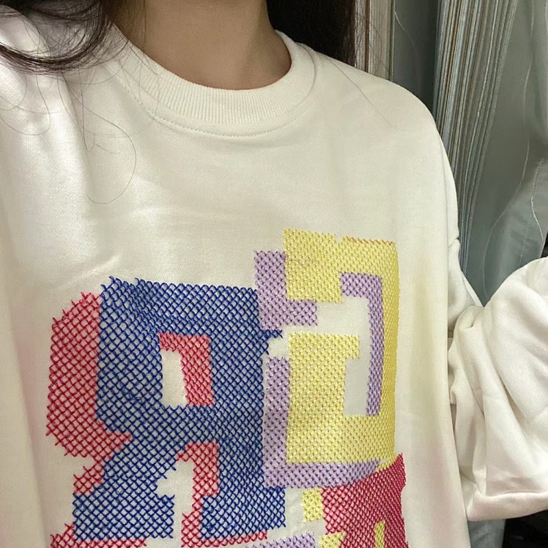 NRVP Mới Áo Thun Tay Dài Dáng Rộng In Chữ Phong Cách Hàn Quốc 2023