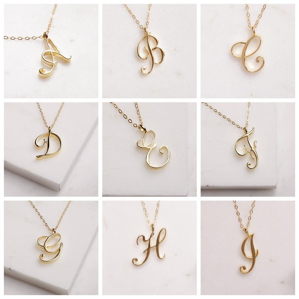 Vòng cổ mặt hình 26 chữ cái từ A đến Z thời trang sang trọng cho nữ