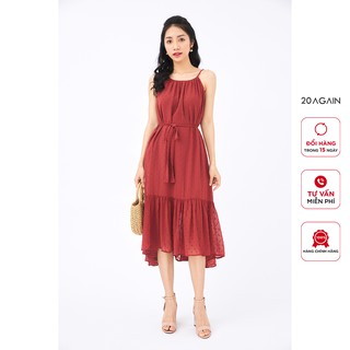 Đầm xòe hai dây cổ yếm 20Again DXA1969 quyến rũ với chất liệu mềm mại