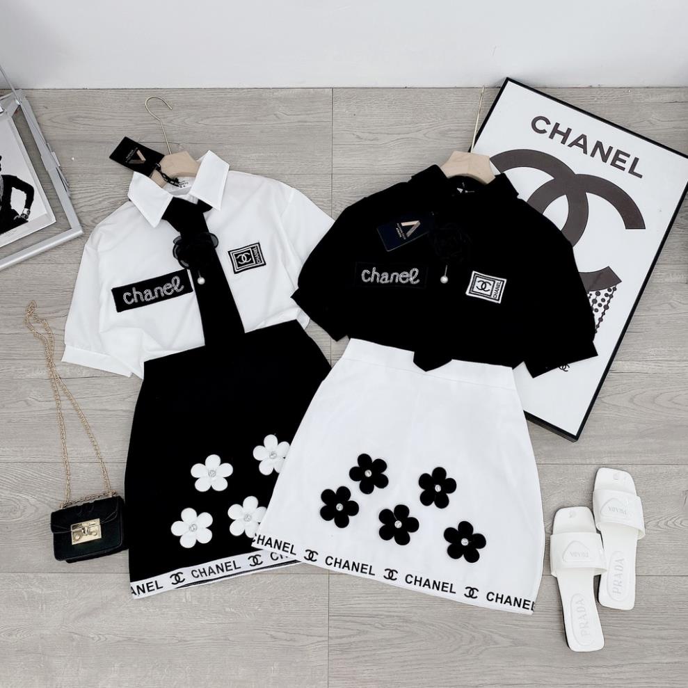 ✔ 𝗙𝗥𝗘𝗘 𝗦𝗛𝗜𝗣 SÉT 3 MÓN CHÂN VÁY HOA KÈM ĐAI THẮT EO