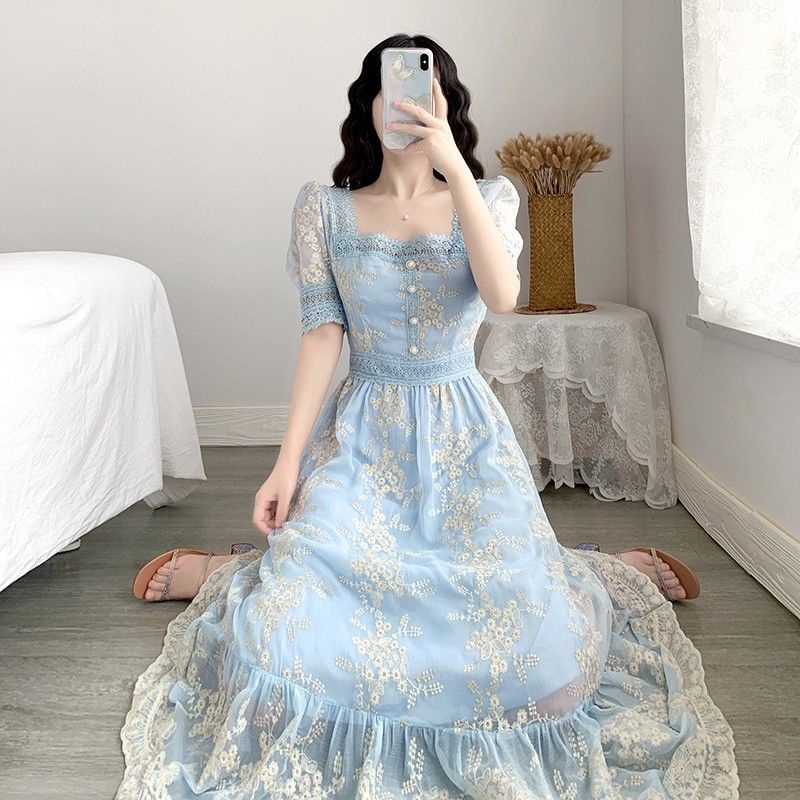 French advanced sense online celebrity ins fashion dress women's summer 2022 new skinny skirt stylish design trend