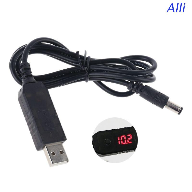 Dây cáp tăng áp USB QC 3.0 sang 5V-12V 5.5x2.1mm cho bộ định tuyến WiFi 12V