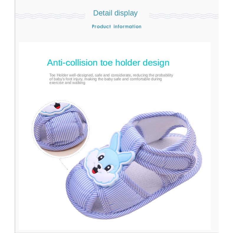 Giày sandal đế mềm chống trượt thoải mái cho bé 0-12 tháng tuổi