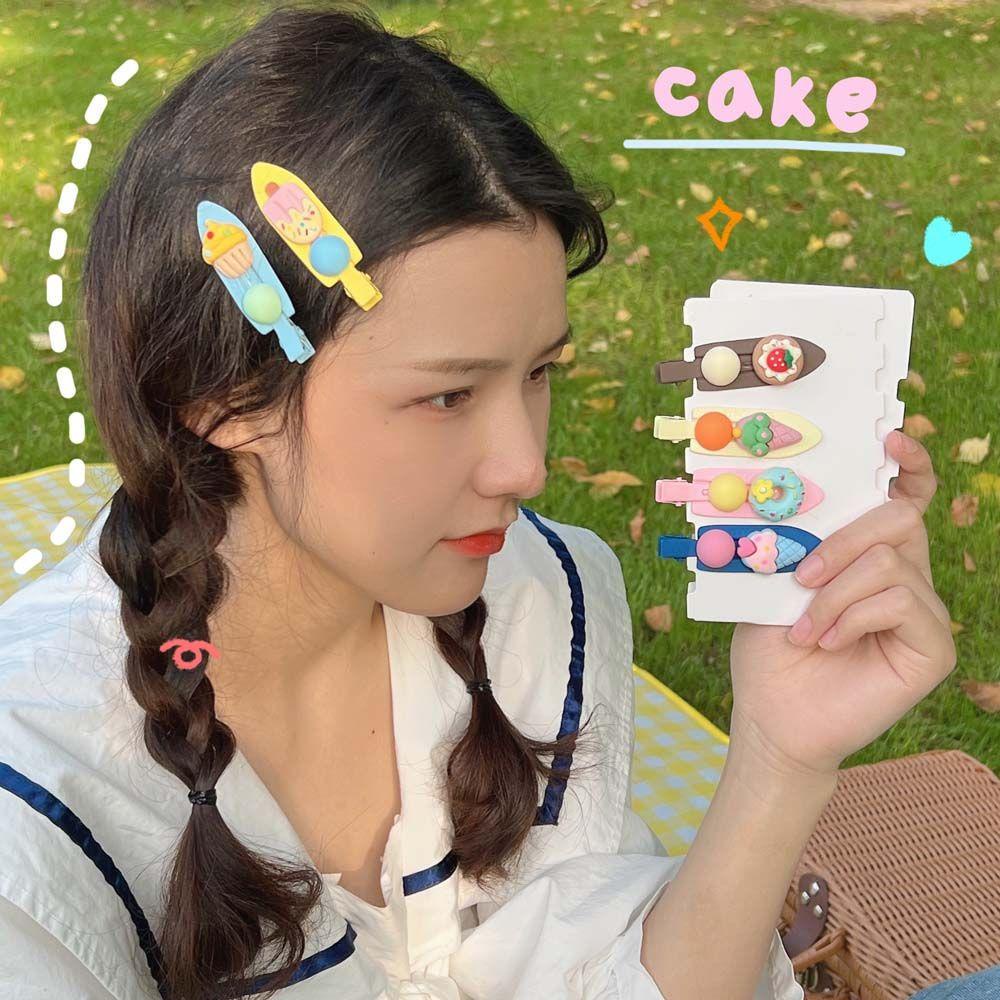Kẹp Tóc Hình Bánh Donut / Món Tráng Miệng / Món Tráng Miệng Độc Đáo Dễ Thương