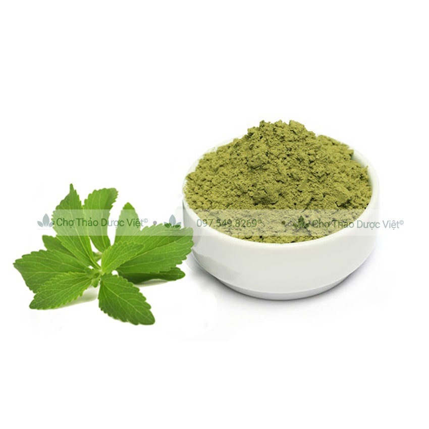 Bột cỏ ngọt sấy lạnh hữu cơ 100g - Chợ Thảo Dược Việt