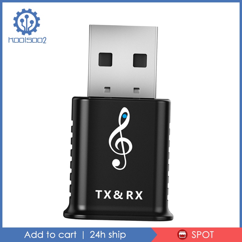 Bộ Thu Phát Âm Thanh Usb Bluetooth 5.0 2 Trong 1 Kool2-8 Cho Tv / Pc / Xe Hơi