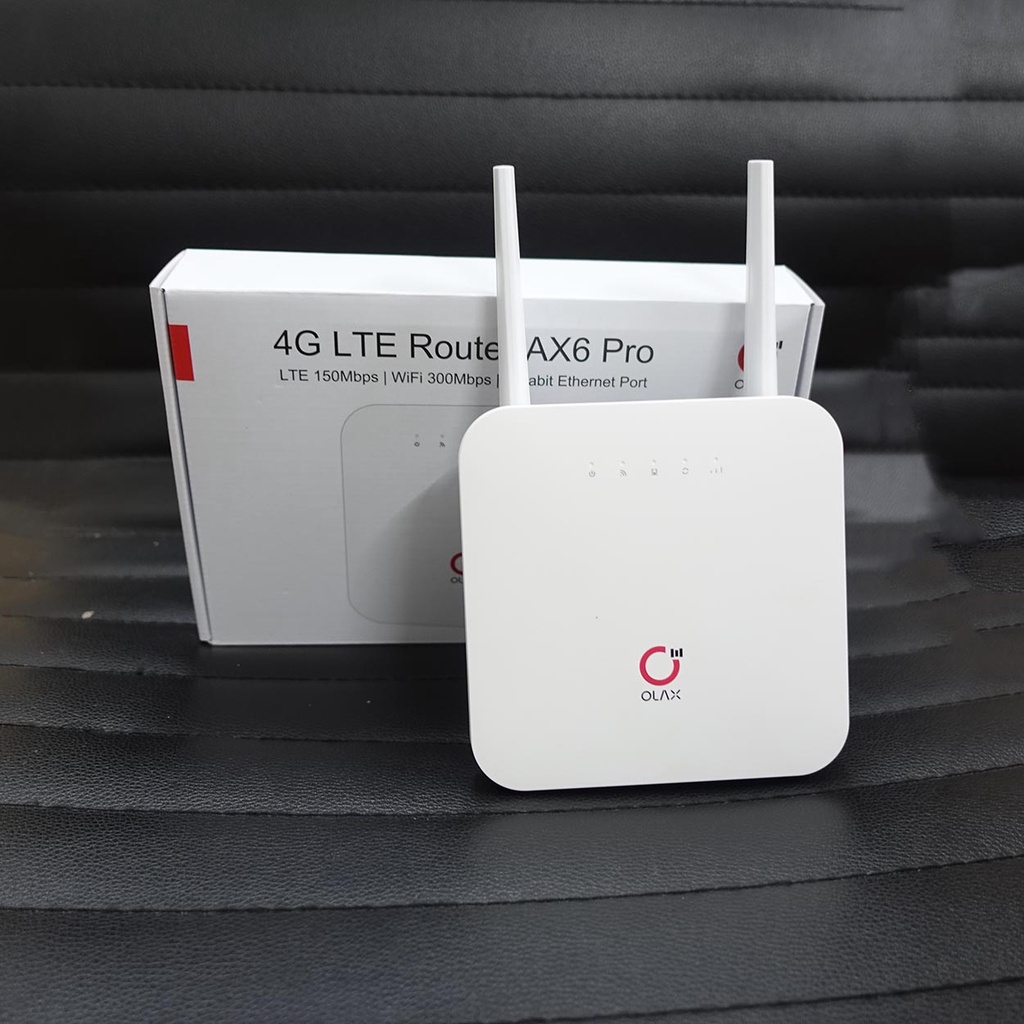 Bộ phát wifi sim 4G Olax Ax6 Pro 300Mb - Tặng Pin Dự Phòng 4000mAh Dùng 18 Giờ - Hỗ Trợ Kết Nối 32 User