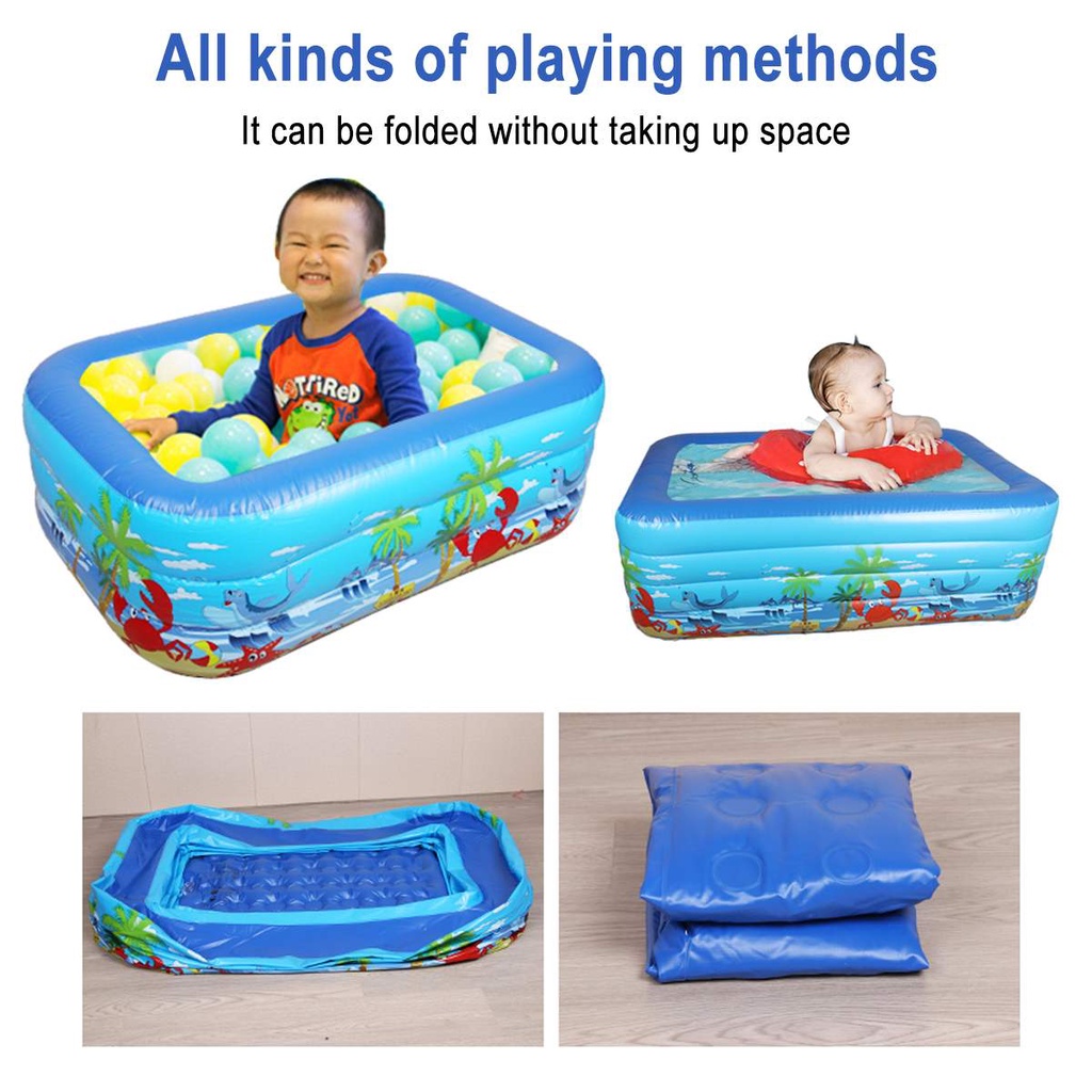 Hồ bơi cho bé cỡ lớn 3 tầng kích thước 1m3 (BP1m3)