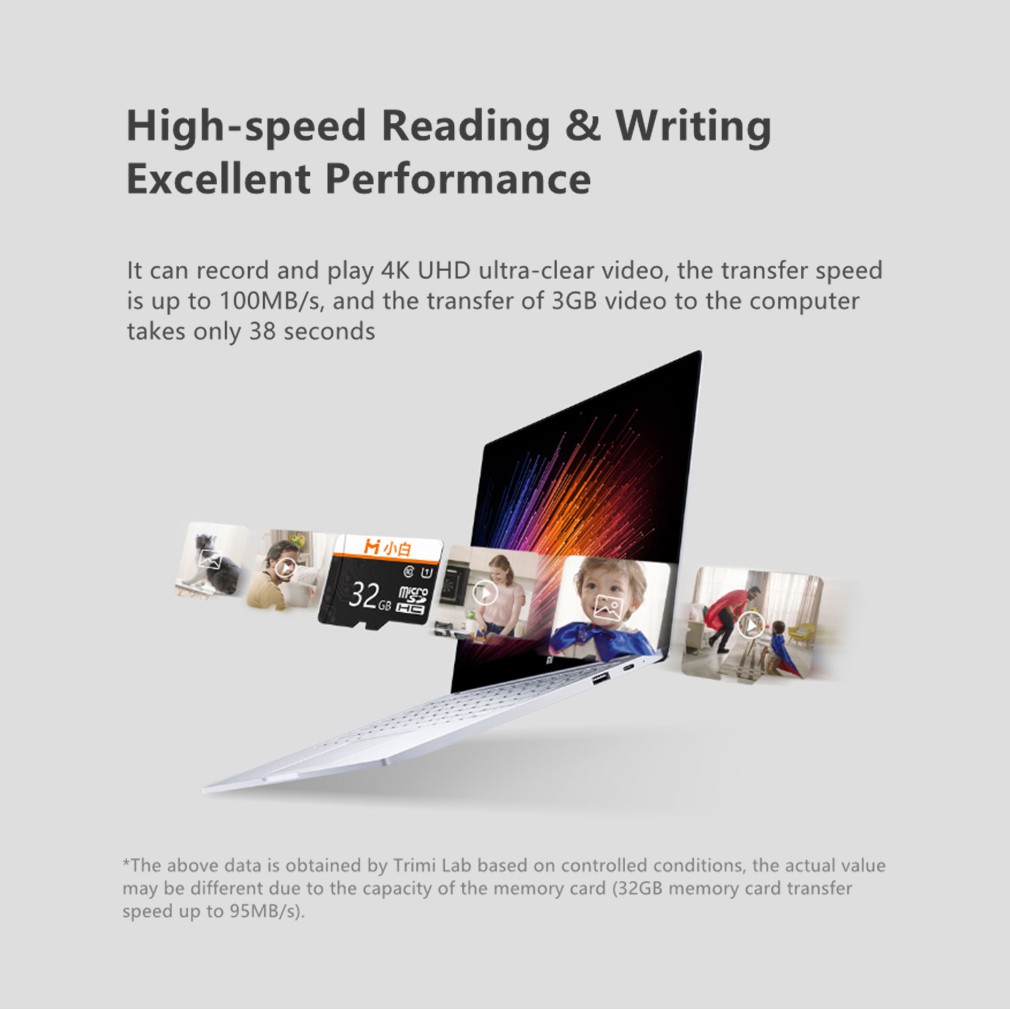 Xiaomi Youpin Thẻ nhớ Micro SD  XIAOBAI dùng cho Laptop 32GB truyền dữ liệu 95mb/s - 100mb/s