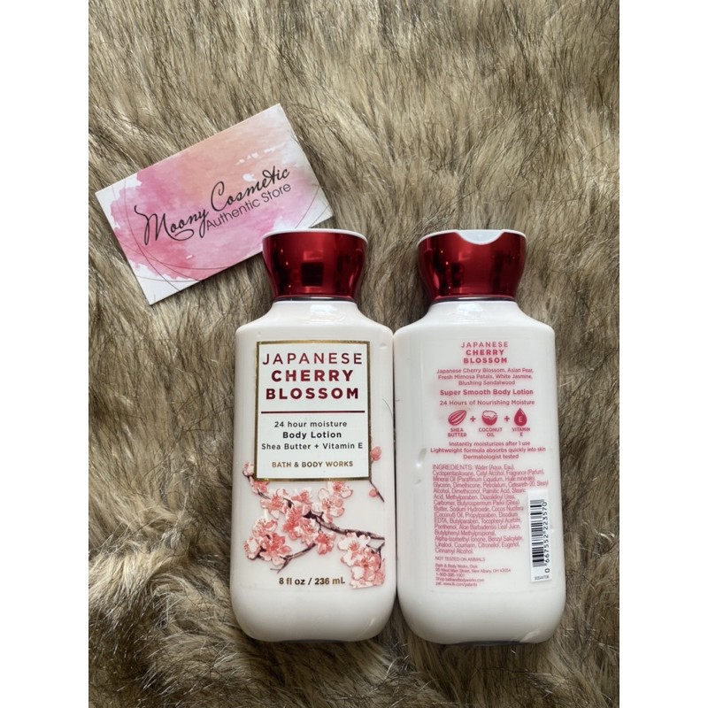 Xịt thơm, lotion dưỡng, cream body, Gel tắm Japaneses cherry blossom Bath & body works BbW | BigBuy360 - bigbuy360.vn