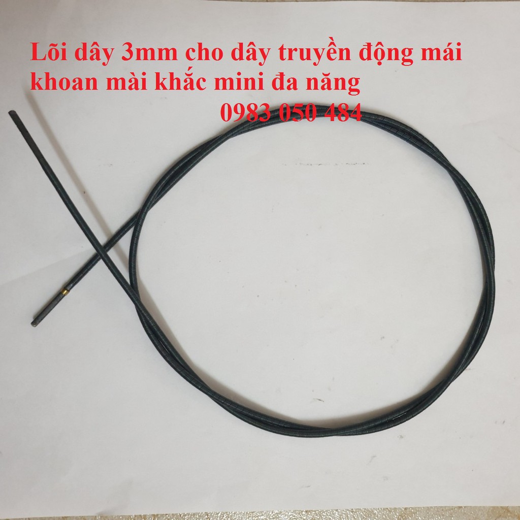 lõi dây chuyển động máy khoan mài khắc mini côt 3mm hay còn gọi là ruột dây nối dài máy khoan