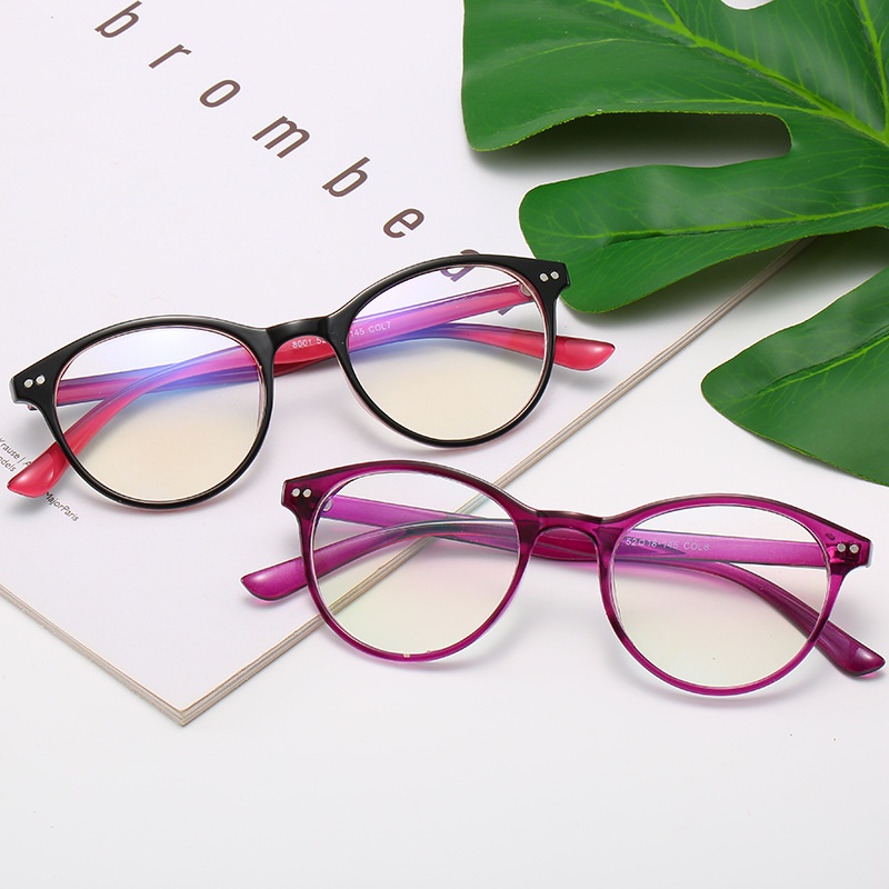 【0-600°】【Hàng Có Sẵn】Kính Cận Gọng Nhựa Chống Bức Xạ Ánh Sáng Xanh Dương Cho Nam Và Nữ