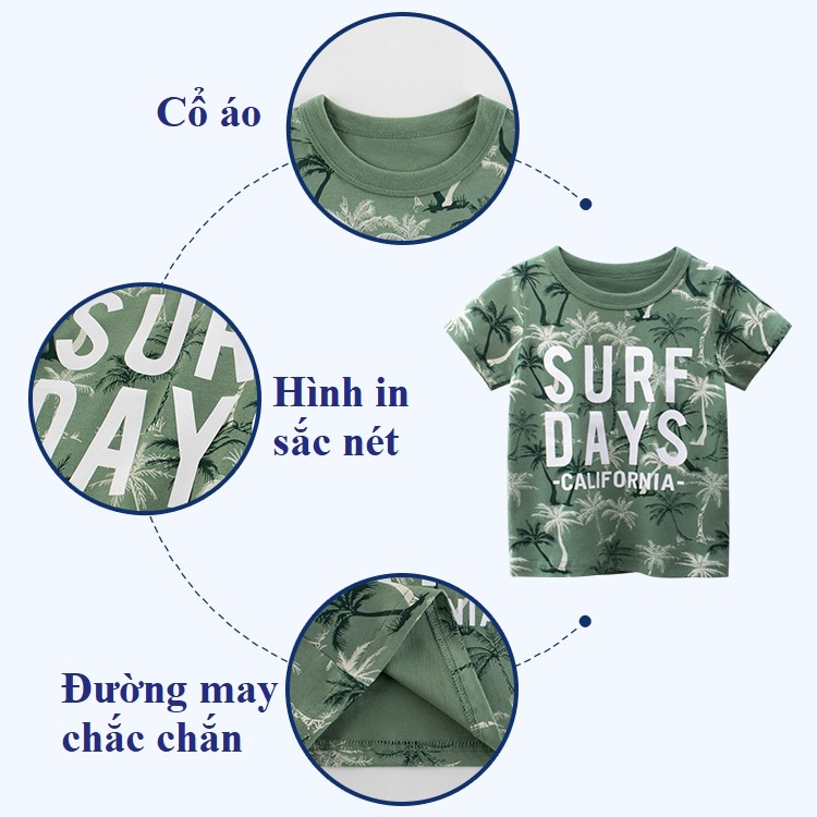 Áo bé trai 27kids size đại xuất dư hàn quốc cho bé từ 1 đến 8 tuổi