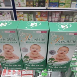 Phytobebe tắm rôm sảy em bé 100ml