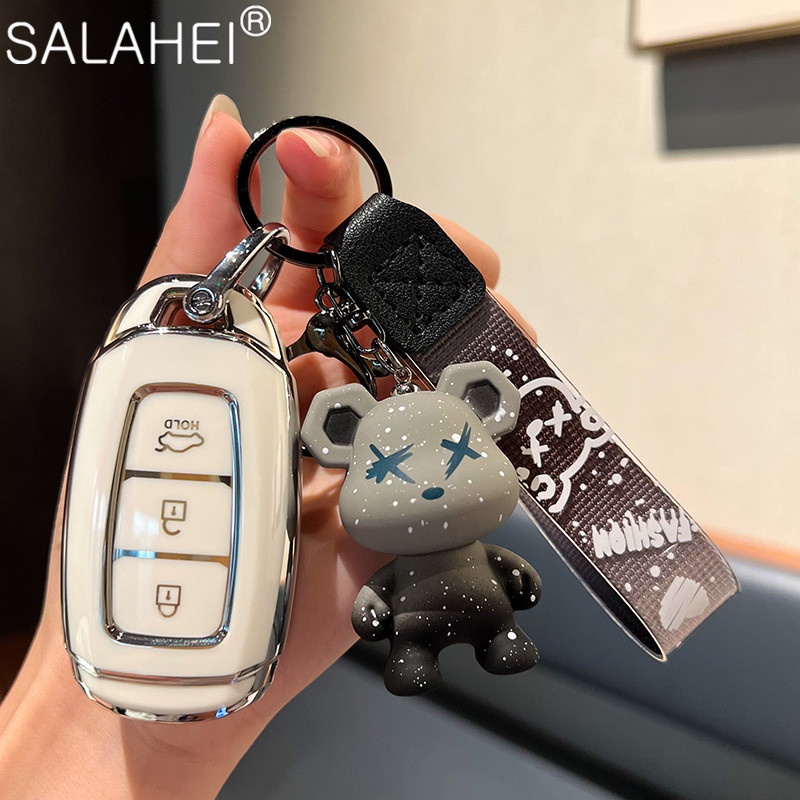 Tpu Ốp Chìa Khóa Xe Hơi hyundai creta i10 i20 ix25 tucson elantra sonata santa fe accent solaris verna nx4