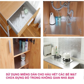 MIẾNG DÁN PHỦ BẠC CHỐNG DẦU MỠ NHÀ BẾP