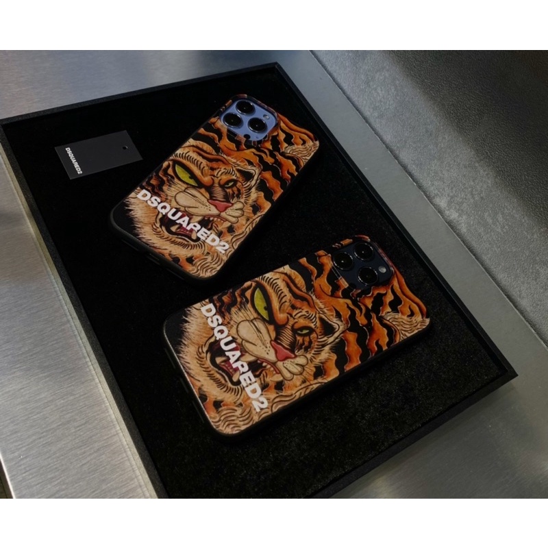 Ốp lưng iphone DSQUARED TIGER cho các dòng máy  12, 12Pro , 12ProMax,  13, 13PRO, 13PROMAX
