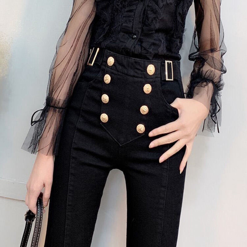 Jiashucheng Quần Legging Lưng Cao Dáng Bút Chì Co Giãn Thời Trang Xuân Hè Mới Cho Nữ