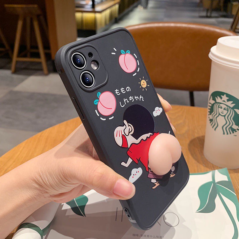 Ốp điện thoại in hình cậu bé bút chì thích hợp cho Iphone 5 5s 6 6plus 6s 6splus 7 7plus