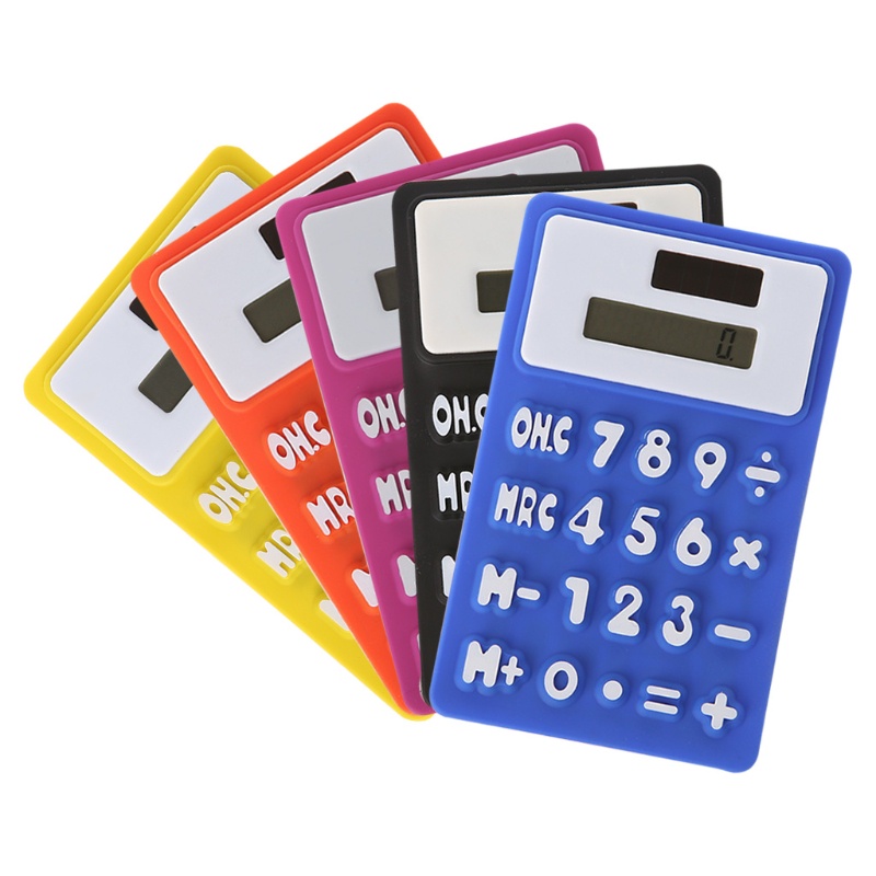 Máy Tính Bỏ Túi Bằng Silicone Sử Dụng Năng Lượng Mặt Trời