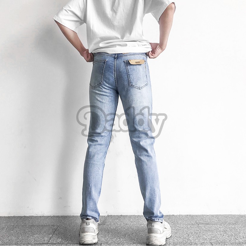 Quần Jean Nam Cao Cấp, Jean Co Dãn Rách Gối [895] Tặng kèm lót giày | BigBuy360 - bigbuy360.vn
