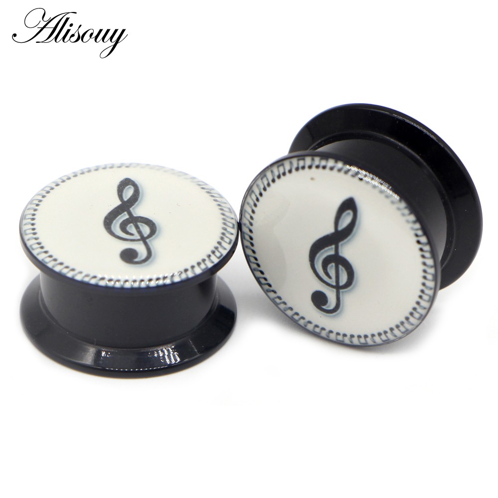 Alisouy Set 2 Khuyên Nong Tai Hình Nốt Nhạc Cá Tính