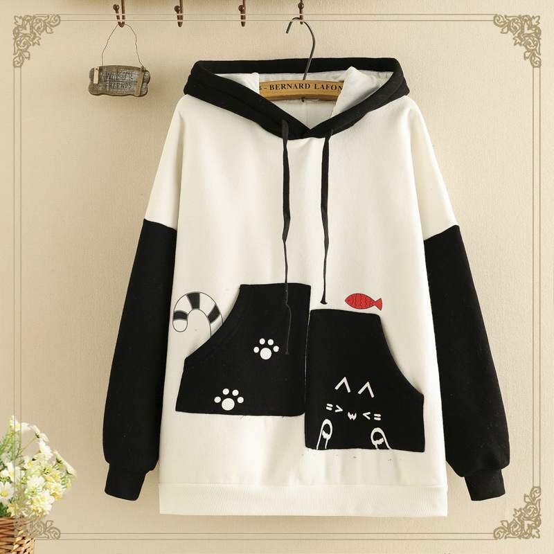 Freesize Áo Hoodie Nón Chui Trùm Đầu Nữ Nam Unisex Chất Vải Nỉ Poly Nam Nữ, Cá