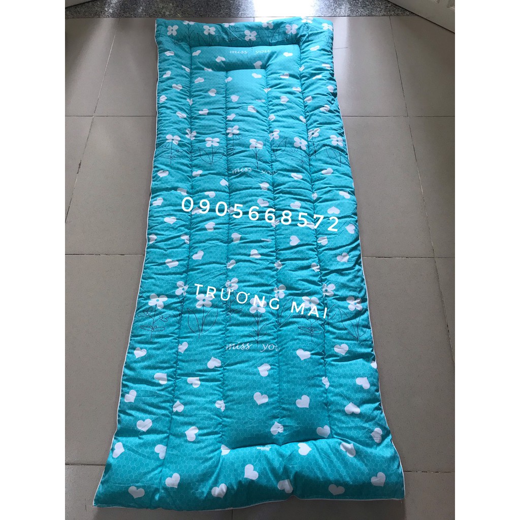 nệm văn phòng, nệm gấp gọn, nệm sinh viên, nệm kí túc xá 75x180cm chần gòn