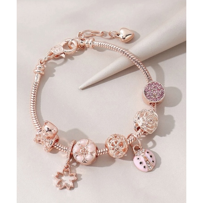 Vòng tay bạc Jewelry gắn charm