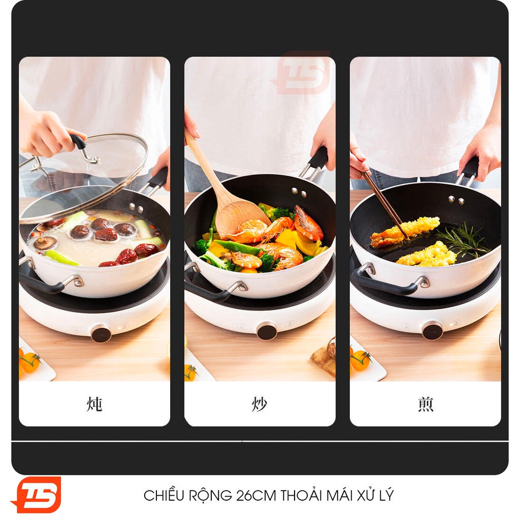 Chảo chống dính Xiaomi ZHIWUZHU 6 lớp Cao Cấp
