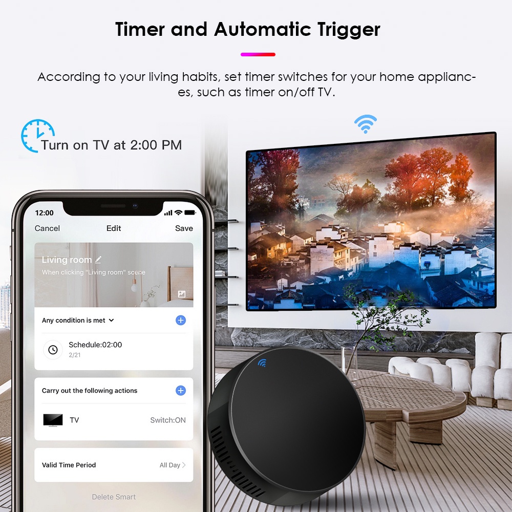 Sẵn Sàng✅Tuya Hồng Ngoại Thông Minh /TV Box/TV/Máy Lạnh/Quạt/DVD Điều Khiển Giọng Nói Tác Phẩm Với Amazon Alexa google Trợ Lý Cao Cấp TTS