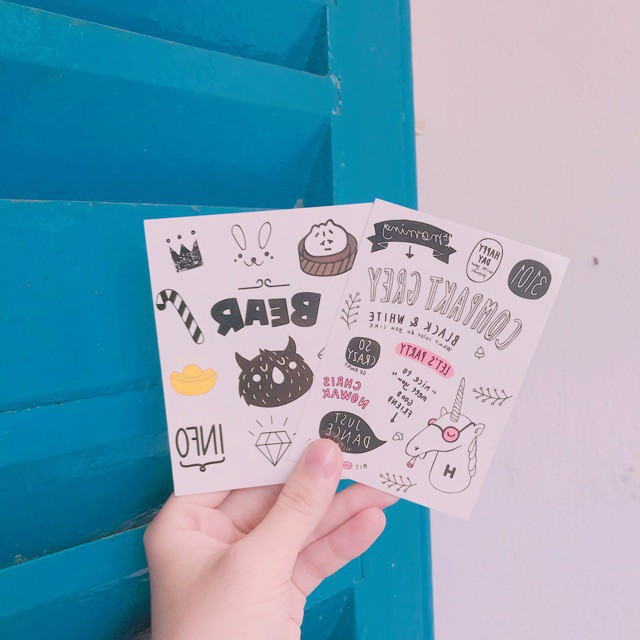 CÓ SẴN - RẺ VÔ ĐỊCH Tatoo dán 7k/tấm shop oanh