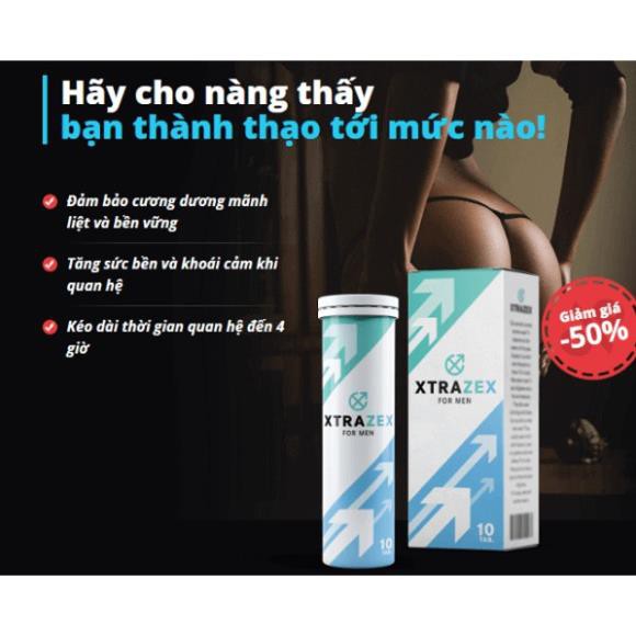 Viên sủi Nga Xtrazex - Thảo Dược - - Nội địa Nga