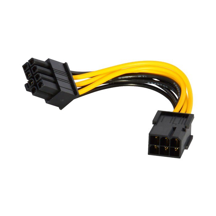 Dây chuyển nguồn từ 6 Pin sang 8 Pin cho VGA