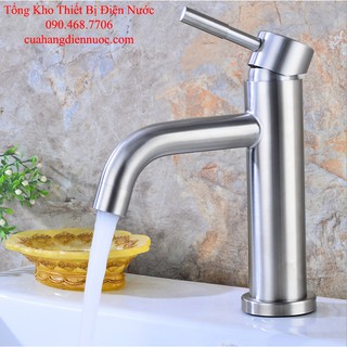 Vòi chậu lavabo nóng lạnh inox 304 snl 17