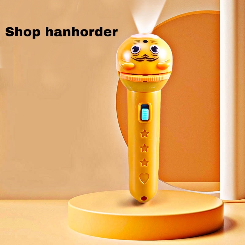 Đèn pin chiếu hình cho bé 24 hình động vật vui nhộn, giá sỉ.