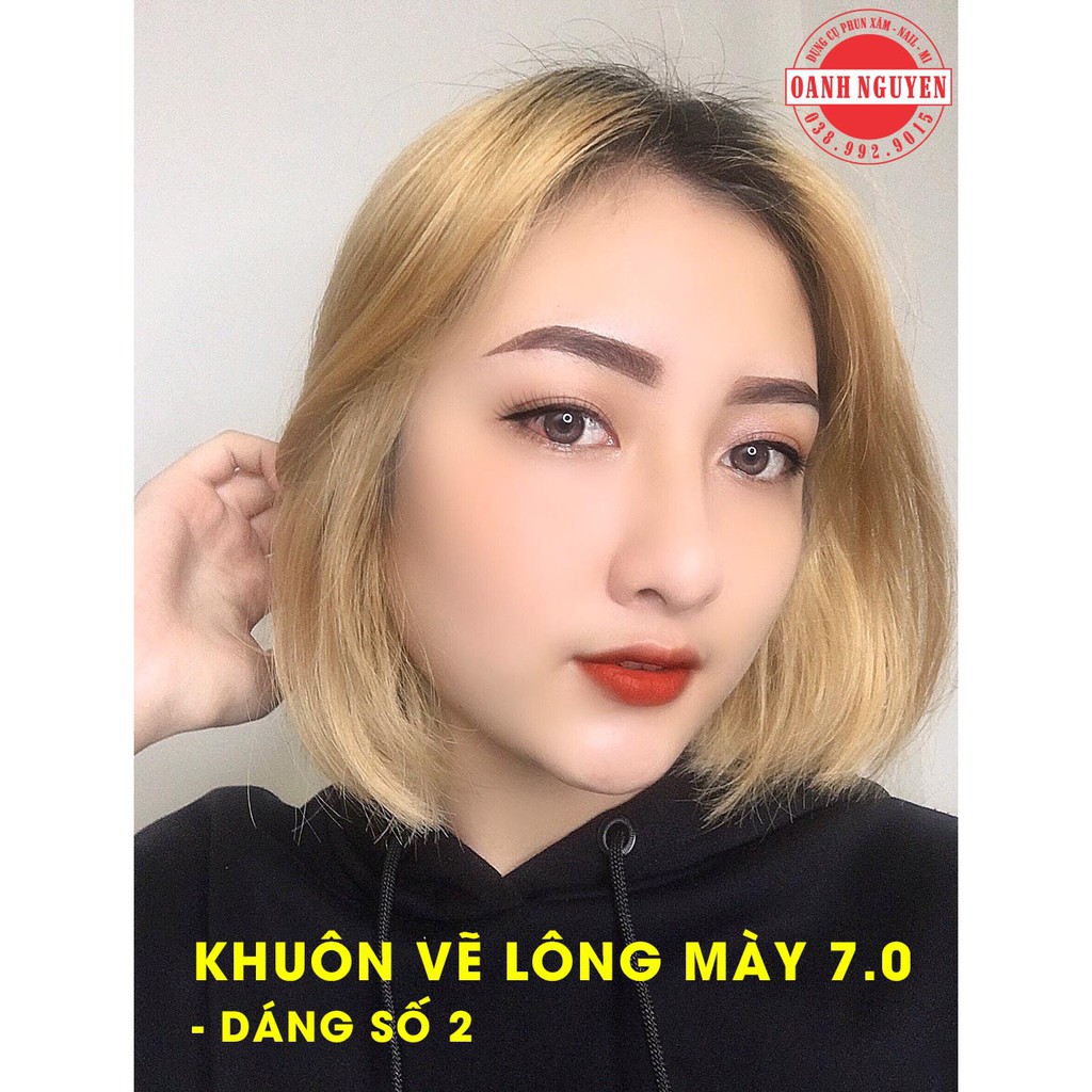 Khuôn Kẻ Lông Mày Phun Xăm Chuyên Nghiệp 7.0 - 8.0 (Có video hướng dẫn chi tiết)