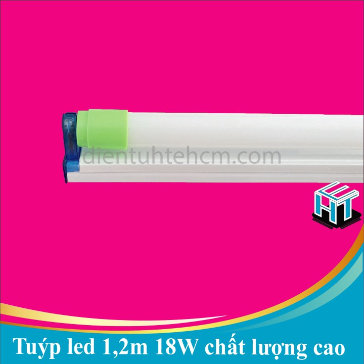 Bóng đèn tuyp led T8 1m2 18W,Thủy Tinh được trang bị công nghệ Led hiện đại hiện nay