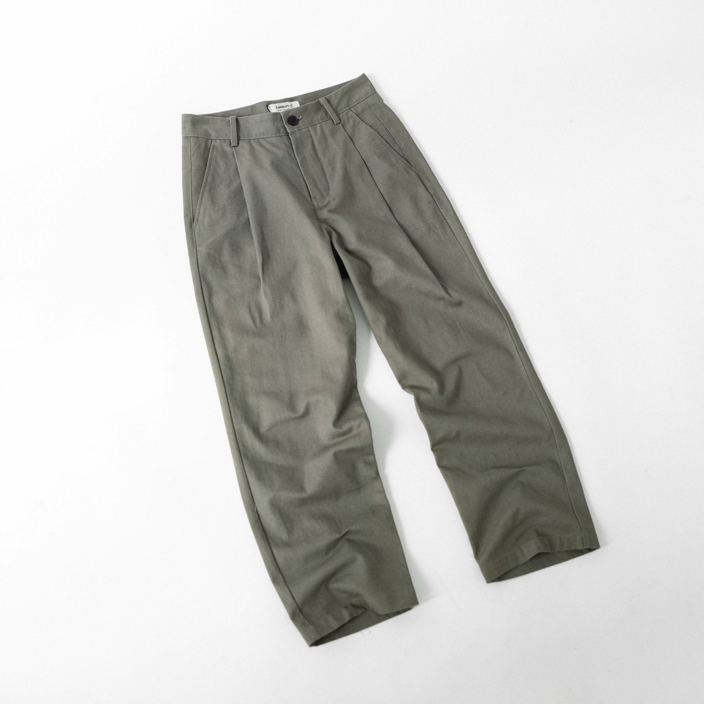 Quần Kaki nam nữ wide-fit CANDLES BAGGY KAKI thiết kế basic chất liệu kaki chính hãng