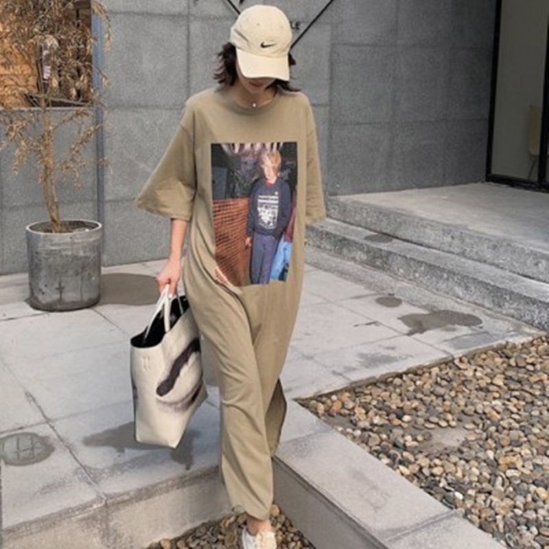JSC Đầm Ngủ Dáng Rộng Tay Ngắn Plus Size Thời Trang Xuân Thu Cho Nữ