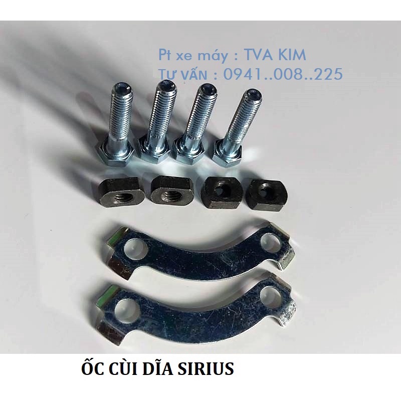 ỐC CÙI ĐĨA SIRIUS + ỐC CÙI ĐĨA YAMAHA CẢ BỘ