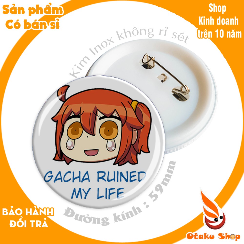 &lt;20/640 MẪU&gt; Huy hiệu anime in hình FGO hình các nhân vật saber, jeanne dùng cài áo có in hình theo yêu cầu