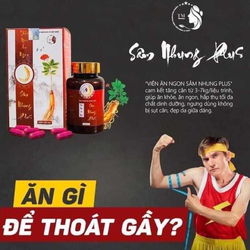Tăng cân sâm Plus -Viên ăn ngon Sâm Nhung Plus -259k