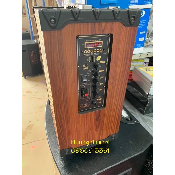 Loa kéo karaoke hay  bass 2,5 tấc, thùng gỗ kèm 2 mic không dây, loa karaoke bluetooth  hát hay, bền, giá rẻ