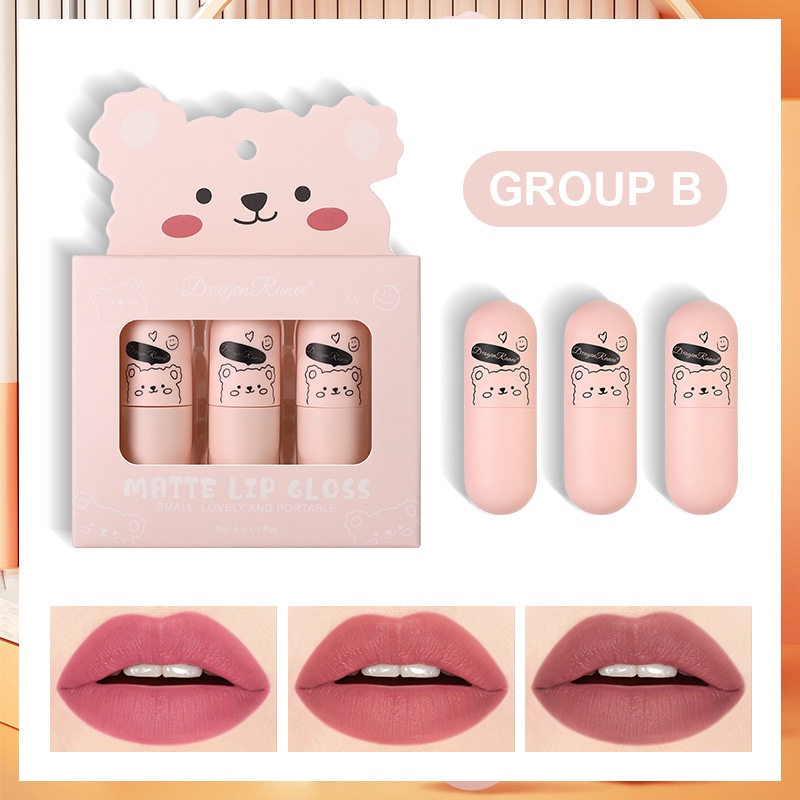 Set Son Lì Ba Chú Gấu Nhỏ