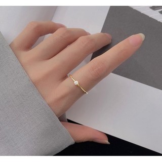 Nhẫn bạc nữ 1 viên đá