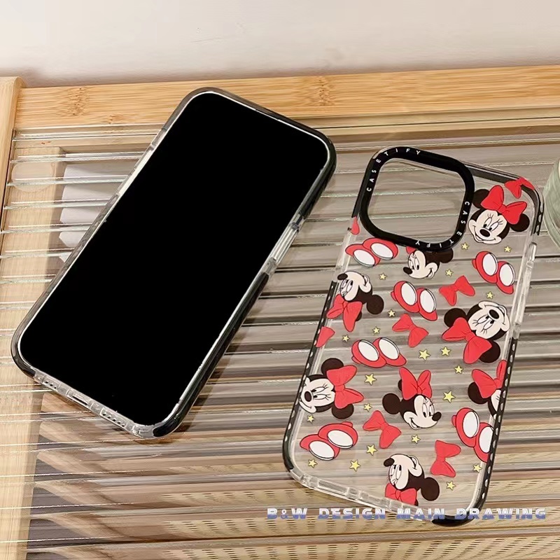 Ốp Điện Thoại In Hoạt Hình Mickey Minnie Cho iPhone 14 13 12 11 Pro MAX IX XS MAX XR 6 6sPlus 7 8 Plus