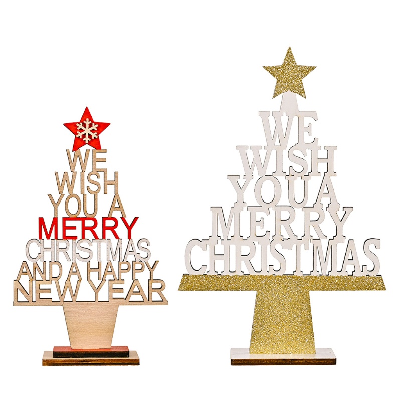 Cây thông noel bằng gỗ dùng trang trí DIY