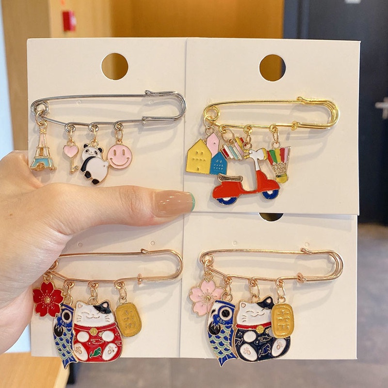 Ghim Cài Áo Hình Kỳ Lân Thiết Kế Dễ Thương Phong Cách Nhật Bản yrshop