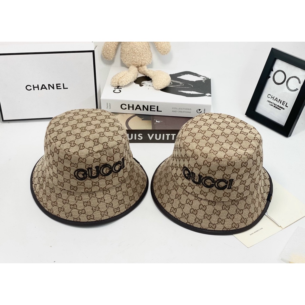 MŨ BUCKET NÓN BO GUCCI THÊU CHỮ - TXGS-N216